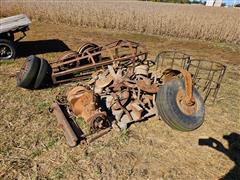 Assorted Farm Equipment Parts & Steel Items 