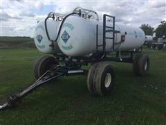 Duo Lift Dual 1000-Gallon NH3 Tanks W/Running Gear 