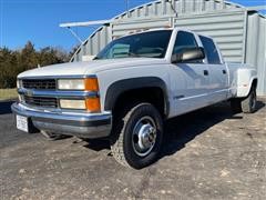 1999 Chevrolet 3500 LS 4x4 Crew Cab Dually Long Box Pickup 