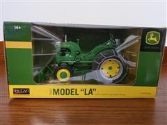 1942 John Deere Model "LA" Toy Tractor W/Chains & Snow Blade 