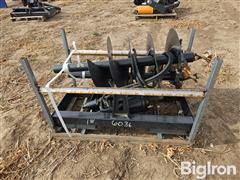 2024 JCT Post Hole Auger Skid Steer Attachment 