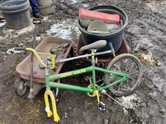 Wheel Barrow, Wagon, & Feeders 