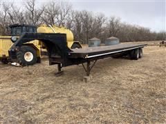 Shop Built T/A 5th Wheel Flatbed Hay Trailer 