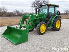 2016 John Deere 5075E MFWD Tractor W/John Deere H240 Loader 