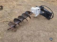 Bobcat Post Hole Auger Skid Steer Attachment 