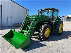 2016 John Deere 6155R MFWD Tractor W/Loader 