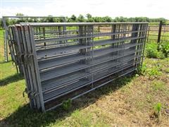 Stroberg 5'H X 12'L Quick Connect Metal Fence Panels 
