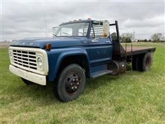 1977 Ford F600 S/A Flatbed Truck 