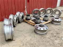 8.25 X 22.5 Aluminum Truck Rims & Hubs 