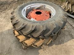 Speedways Grip King 13.6-28 Tractor Tires & Rims 