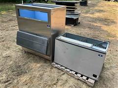 Manitowoc Indigo Industrial Ice Maker W/Storage Bin 