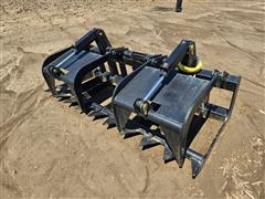 2024 Mid-State 81" Brush & Rock Grapple Skid Steer Attachment 