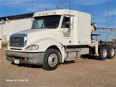 2001 Freightliner Columbia 120 T/A Truck Tractor W/National Knuckle Boom 