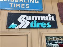 Summit Tires Metal Sign 