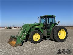 2000 John Deere 7810 MFWD Tractor W/Loader 