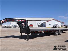 2018 PJ 32' T/A Flatbed Trailer 