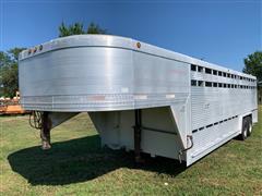 1993 4-H Southern Classic Aluminum T/A Livestock Trailer 