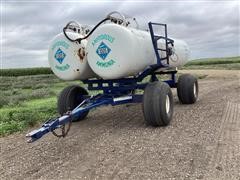 Duo-Lift Anhydrous Ammonia Tanks On Running Gear 