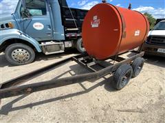 500 Gallon Fuel Tank With T/A Trailer 
