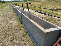 Paulson Cement Fence Line Feed Bunks 