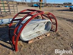 Behlen Round Bale Feeder & Water Tanks 