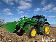 2012 John Deere 6170R MFWD Tractor W/H380 Loader 