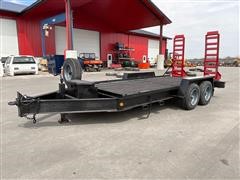 2008 Towmaster 7' X 16' T/A Flatbed Equipment Trailer 