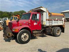 1999 International 4900 S/A Dump Truck W/Sander 