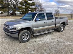 2001 Chevrolet 1500 HD Silverado 4x4 Crew Cab Pickup 