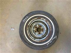 1959-61 Chevrolet 14x6 Tire & Rim 