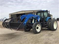 2007 New Holland T8010 MFWD Tractor W/KMW 1860 Loader 