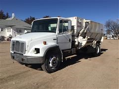 1993 Freightliner FL70 S/A Feed Truck W/Harsh Mixer Box 