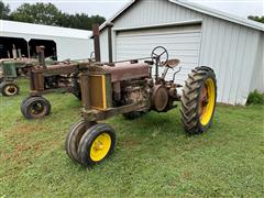 1938 John Deere G (Unstyled) 2WD Tractor 