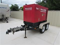 2010 Baldor TS45T T/A 38kw Towable Diesel Generator 