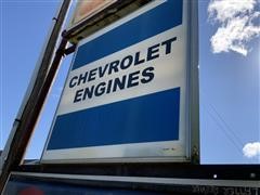 Vintage Chevrolet Engines Sign 