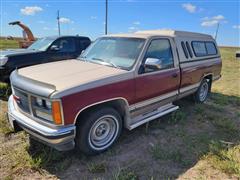 1989 GMC Sierra 1500 2WD Pickup W/Topper 