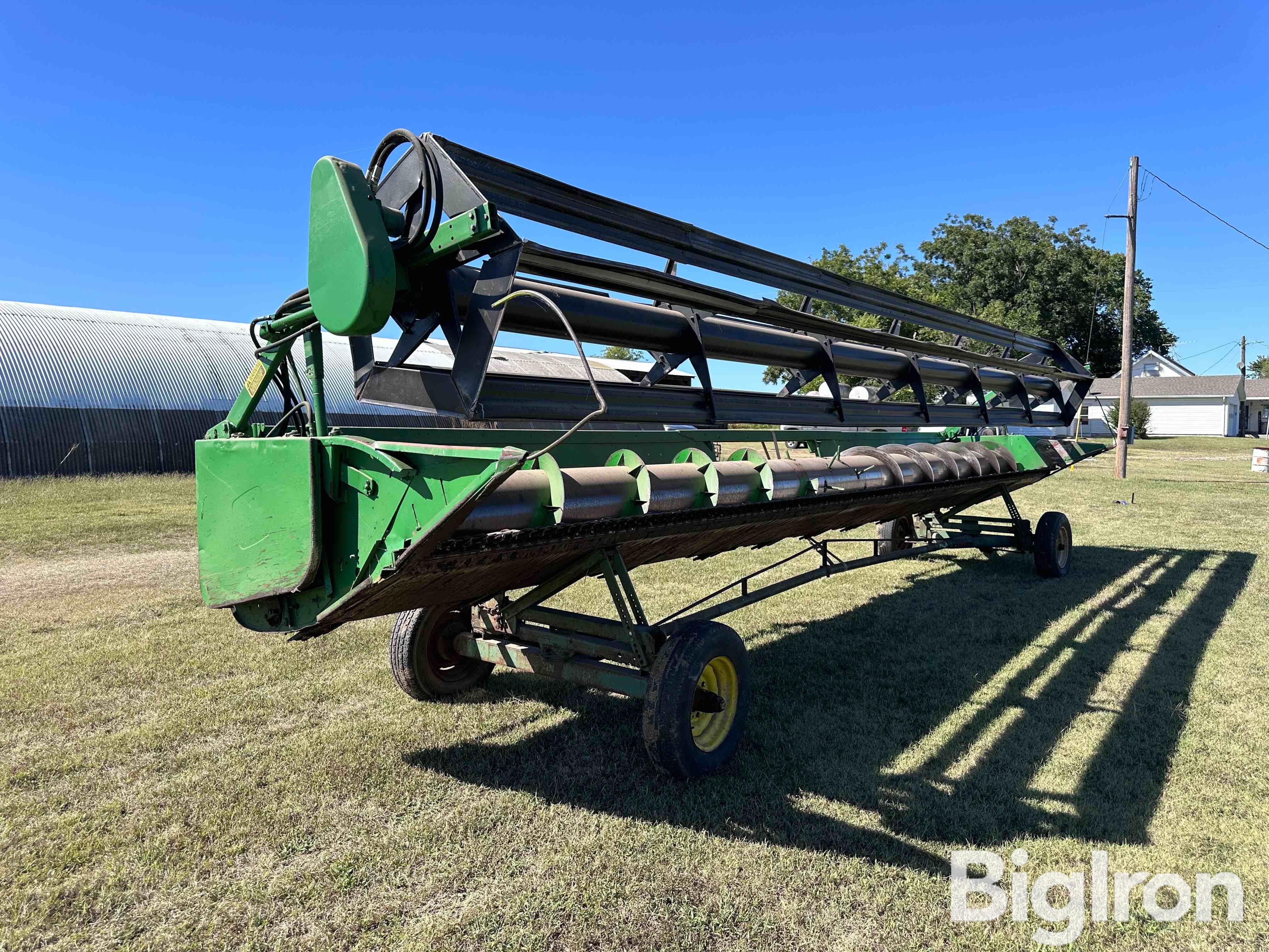 1991 John Deere 930 Platform Header W/Header Trailer 