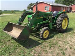 1988 John Deere 1050 MFWD Tractor W/Loader 