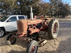 Farmall H 2WD Tractor W/Wood Brothers Mower 