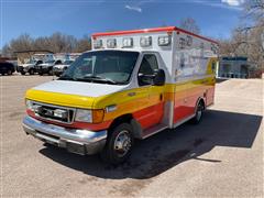2003 Ford E350 2WD Ambulance W/Life Line Box 