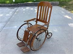 The Colson Corp 4434X5 Antique Wheel Chair 