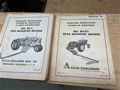 Allis Sickle Mower Owners Manuals 