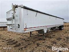 1994 Wilson DWH-200 T/A Hopper Bottom Aluminum Grain Trailer 