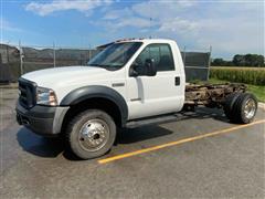 2007 Ford F550 XL Super Duty 4x4 Cab & Chassis 