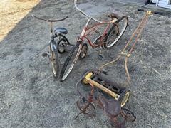 JC Higgins Bicycle, Tricycles & Mower 