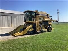 1998 New Holland TR88 Research Combine With Grain Gauge 