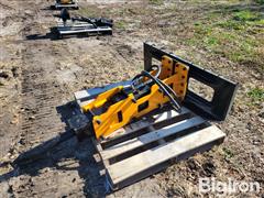 Giyi 680 Hydraulic Concrete Breaker Skid Steer Attachment 