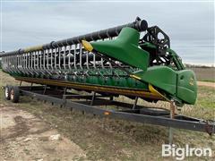 2013 John Deere 635 Flex Header w/ Air Reel & Trailer 