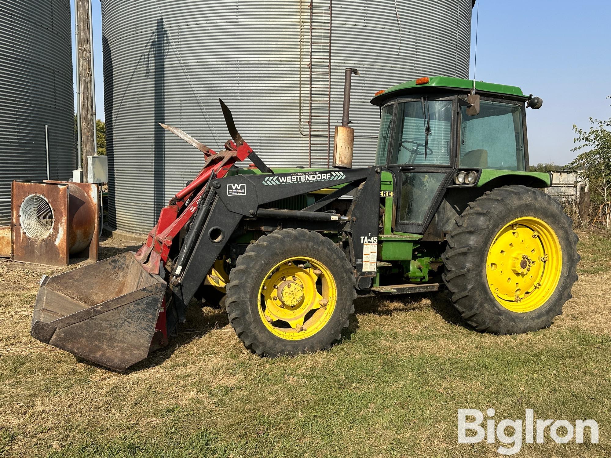 John Deere 2950 MFWD Tractor W/Westendorf Loader 