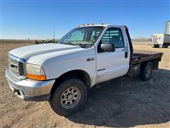 2001 Ford F350 Flatbed Pickup 